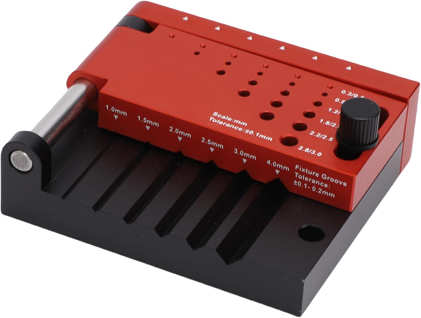 YUEHISY Round Rod Center Drill Locator, Portable Drill Jig for Accurate Borehole Positioning, for Model Building Wood Crafting DIY