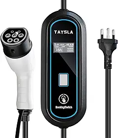 Phantom Portátil Carregador EV 3,5KW 8A 10A 13A 16A Tipo 2 3.5M Cabo De Carregamento Elétrico Com Tela WallBox Plug BR Para Carro BYD Nissan Volvo