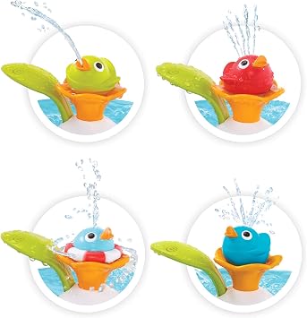 Yookidoo Bath Toy - Musical Duck Race with Auto Fountain, Water Pump, and 4 Racing Ducks.