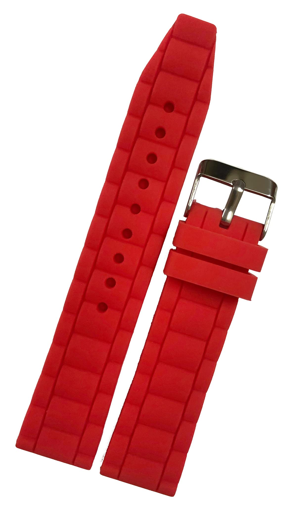 SURU® 24MM Elite Silicone Watch Strap/Band (Colour- Red/Width- 24mm) U176 (B096MZ641H) Amazon Price History, Amazon Price Tracker