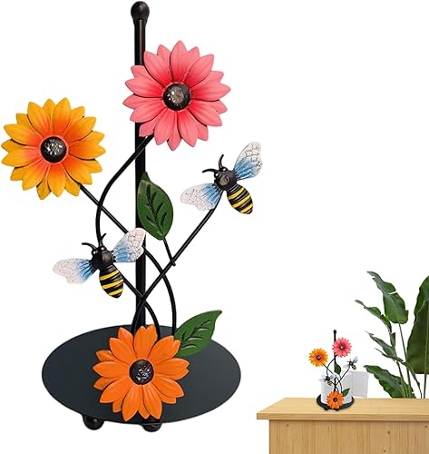 Miniatura 2 de Soportes para pañuelos, soporte de papel de girasol antideslizante para almacenamiento, decorativo, desmontable, para encimera, toallero, soporte
