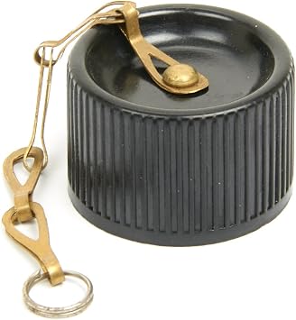 IMA U.S. WWII M-1942 Aluminum Canteen Cap with Chain and Cork Seal, Perfect for Camping, Hiking, Travel, Historical Reenactments, Military Collectibles