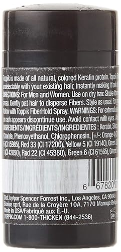 Miniatura 136 de Toppik Hair Building Fibers, Fill In Fine or Thinning Hair Instantly Thicker, Fuller Looking Hair 9 Shades,4 size options