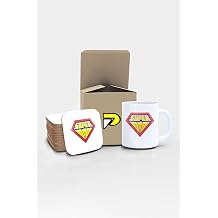 Postermanya Super Dad Baba Tasar ml  Bask l  Kupa Bardak Seti Mug Babalar G n  Hediyesi, Babaya Hediye