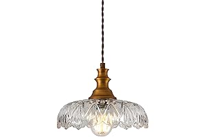 Vintage Glass Pendant Light - Antique Elegance for Your Home