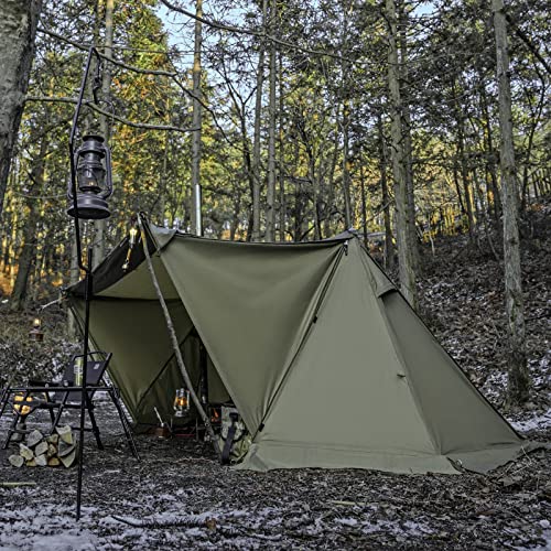 Tente de camping imperméable avec conduit de cheminée pour abri extérieur
