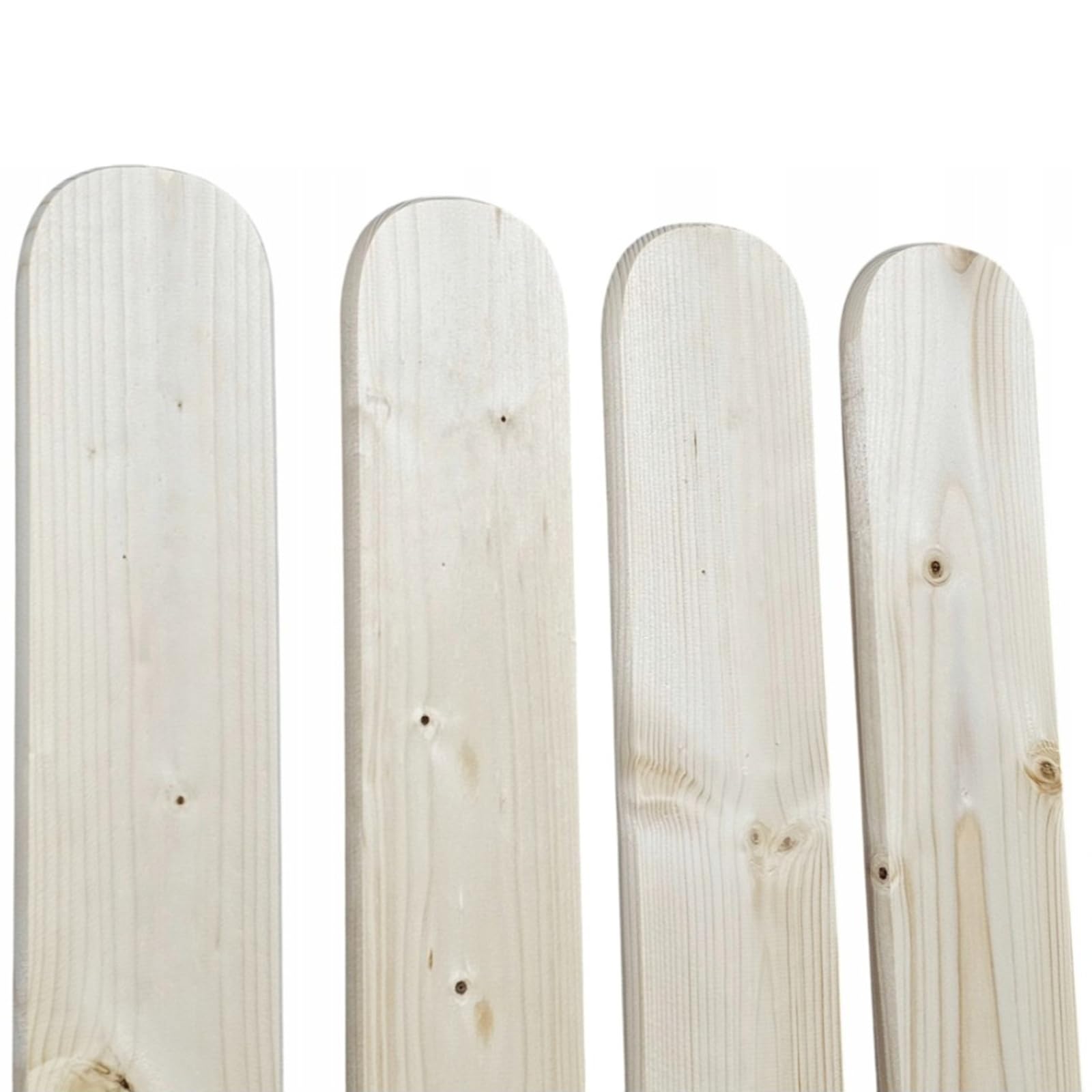 QLS 30 pezzi Assi per staccionata 120 cm in legno grezzo di pino e abete per recinzione da giardino