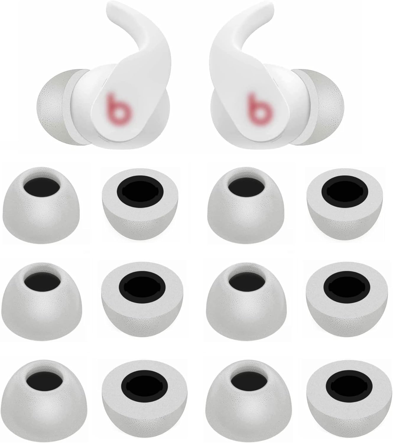 ALXCD Foam Ear Tips Compatible with Beats Fit Pro Earbuds