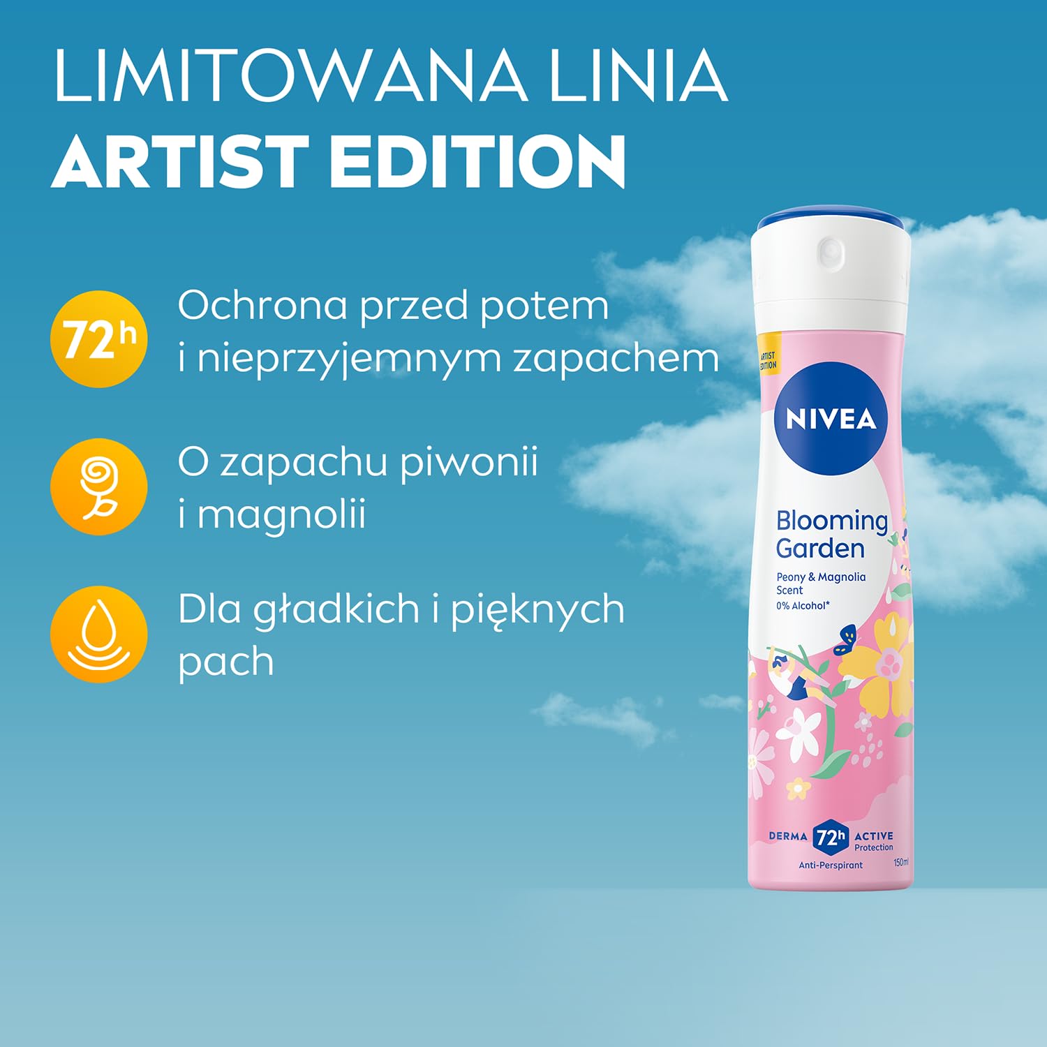 NIVEA Blooming Garden Antitranspirante Spray 150 ml