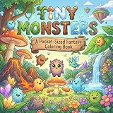  Tiny Monsters: A Pocket-Sized Fantasy Coloring Book for Relaxation and Fun Featuring Cute Creatures, Magical Worlds, and Whimsical Adventures