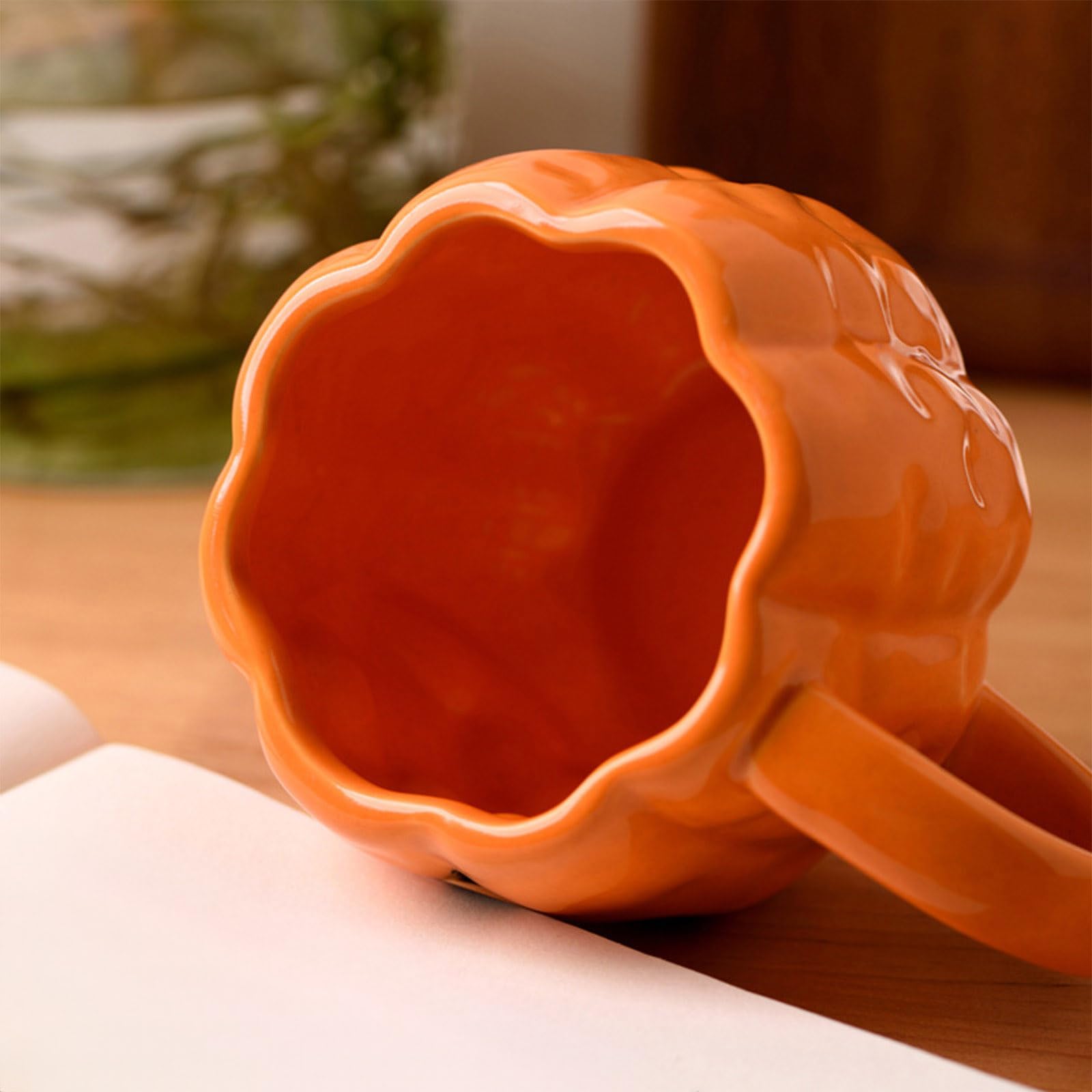kubki z dyni na Halloween, uroczy kubek ceramiczny z motywem dyni