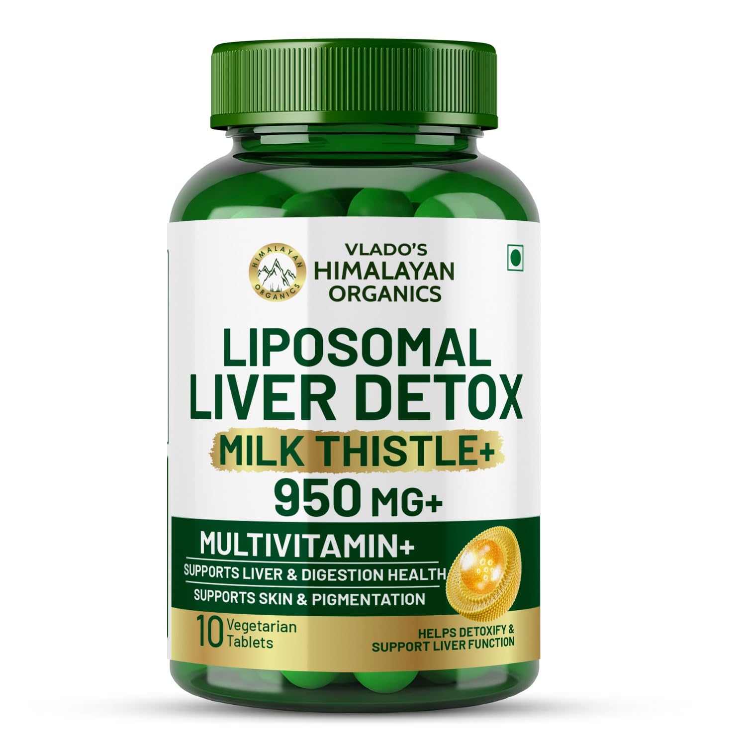 Vlado's Himalayan Organics Liposomal Liver detox - 10 veg Tablet