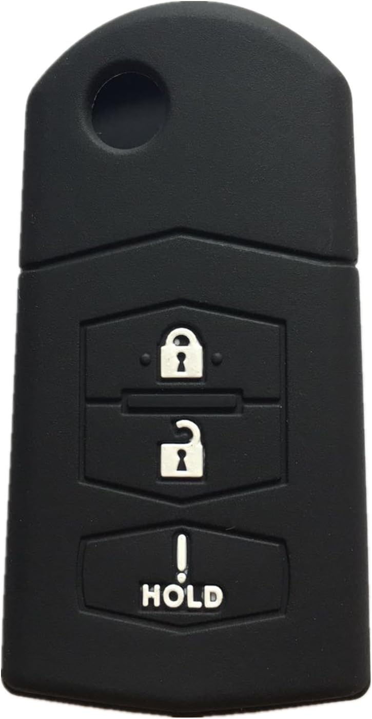 Silicone Keyless Entry Remote Control Key Fob Cover Case protector Replacement Fit For Mazda 2 3 5 6 CX-5 CX-7 CX-9 RX-8 MX-5 Miata BGBX1T478SKE125-01 662F-SKE12501 SKE12501 KPU41788