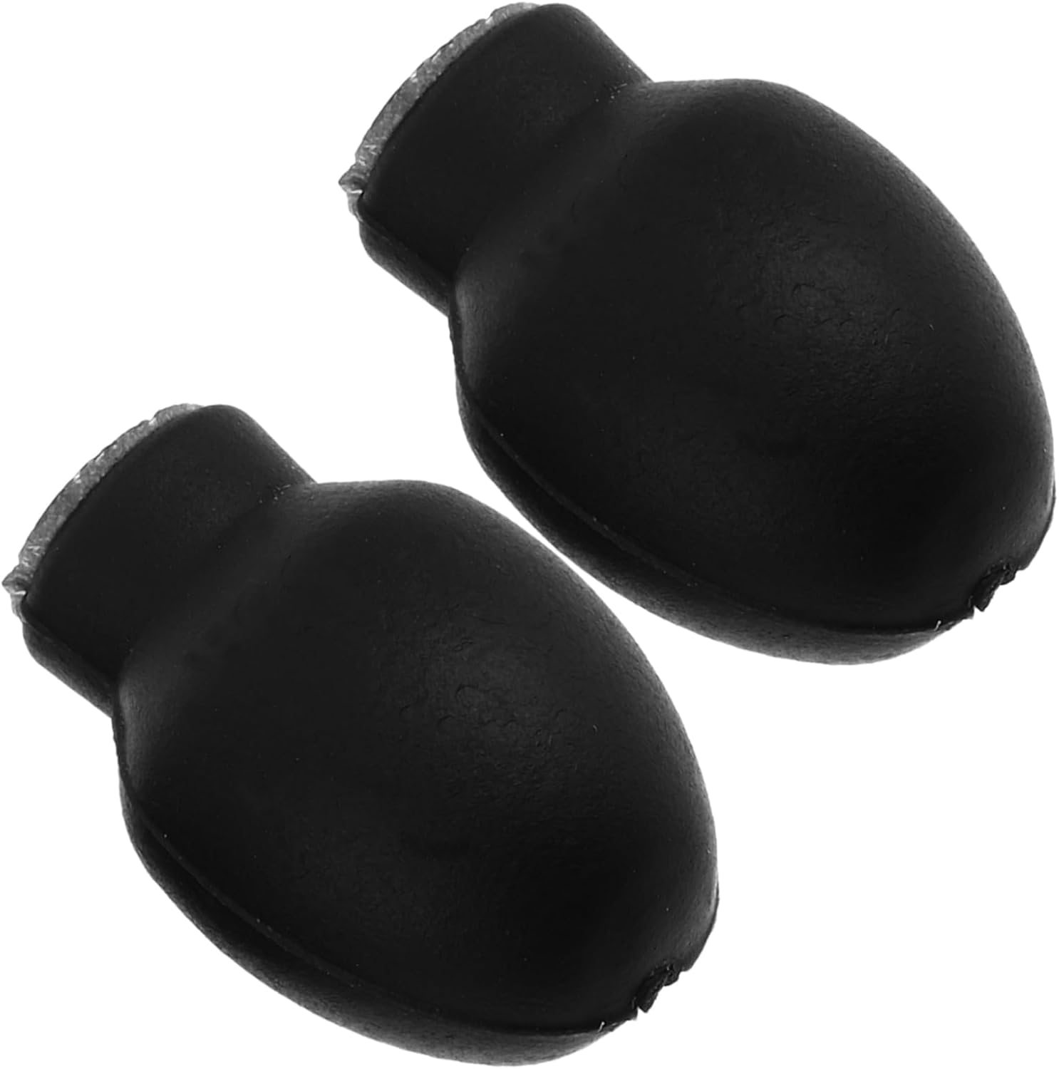 Puntas de goma para baquetas 1 par negro miniatura 1