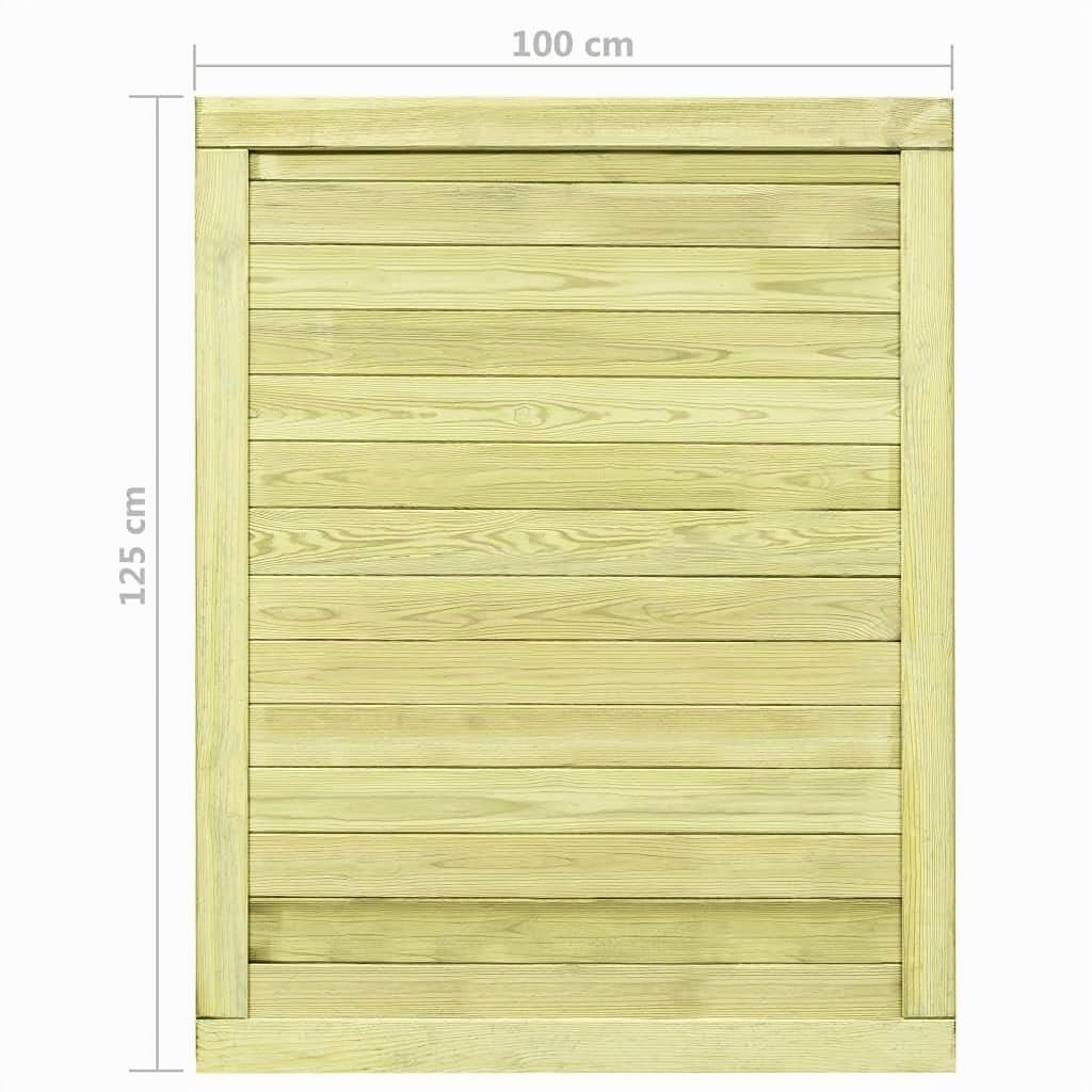 Holz Gartentor Eingangstor 100 x 125 cm Grün Privatsphäre Sicherheit