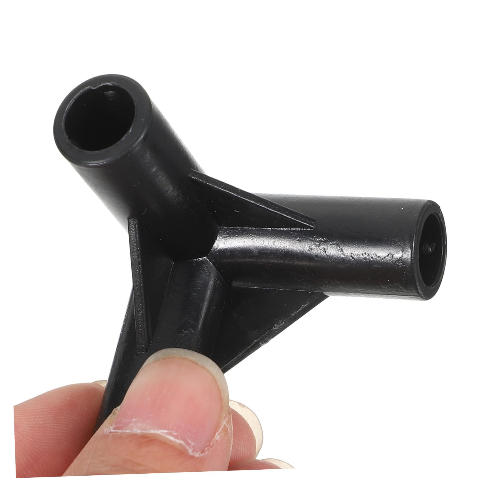 Connecteurs à 3 Voies pour Poteaux de Tente, Accessoires pour Armature de Tente Auvent, 24 Pièces Noires, Fixation Patio Extérieur, Remplacement Solide et Léger en PE Robuste