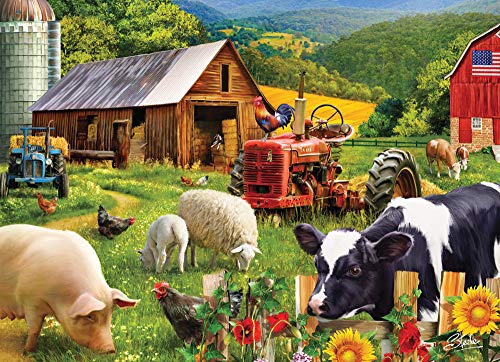 Vermont Christmas Company Farm Friends Jigsaw Puzzle 1000 Piece
