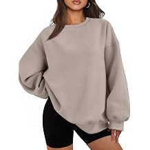 Womens Oversized Sweatshirts Hoodies Fleece Crewneck Sweaters Casual Tops Comfy Fall Fashion Outfits Winter Clothes 2026