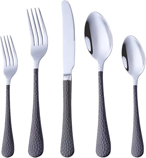 black handle flatware