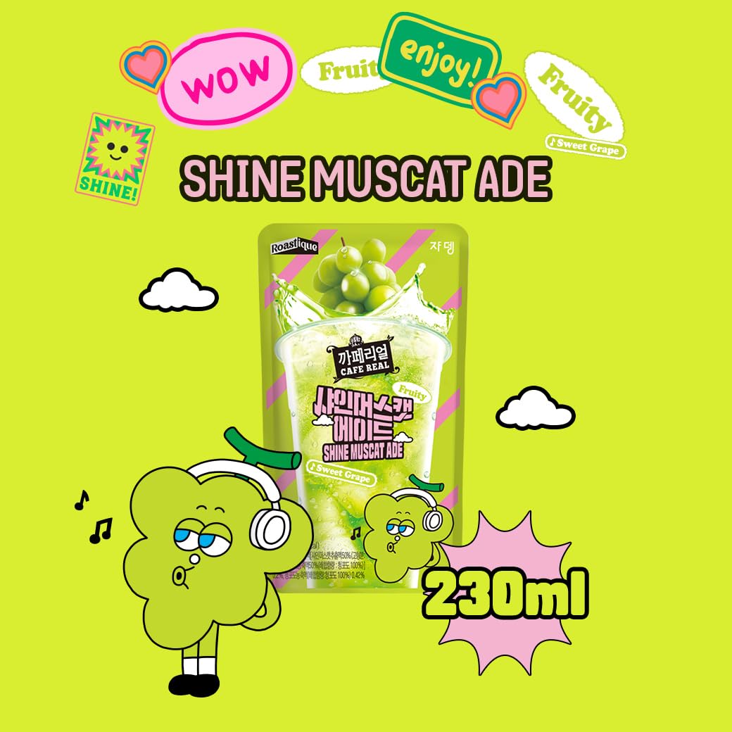 Amazon.com : ROASTIQUE Official Cafe Real Shine Muscat - Flavored