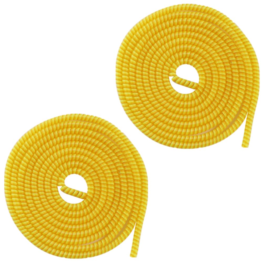 Sponsored Ad - Florican Full Size 1.4 Meter (2 Pcs) Spiral Cable Protector Suitable for All iPhone/Android Mobile Charging Cables (Yellow)