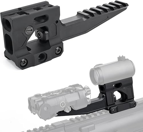 Red Dot Riser Mount Laser Combo Soporte de montaje adaptador, 2  de altura para mira óptica T1 T2 H1 H2, soporte delantero extendido mejorado para