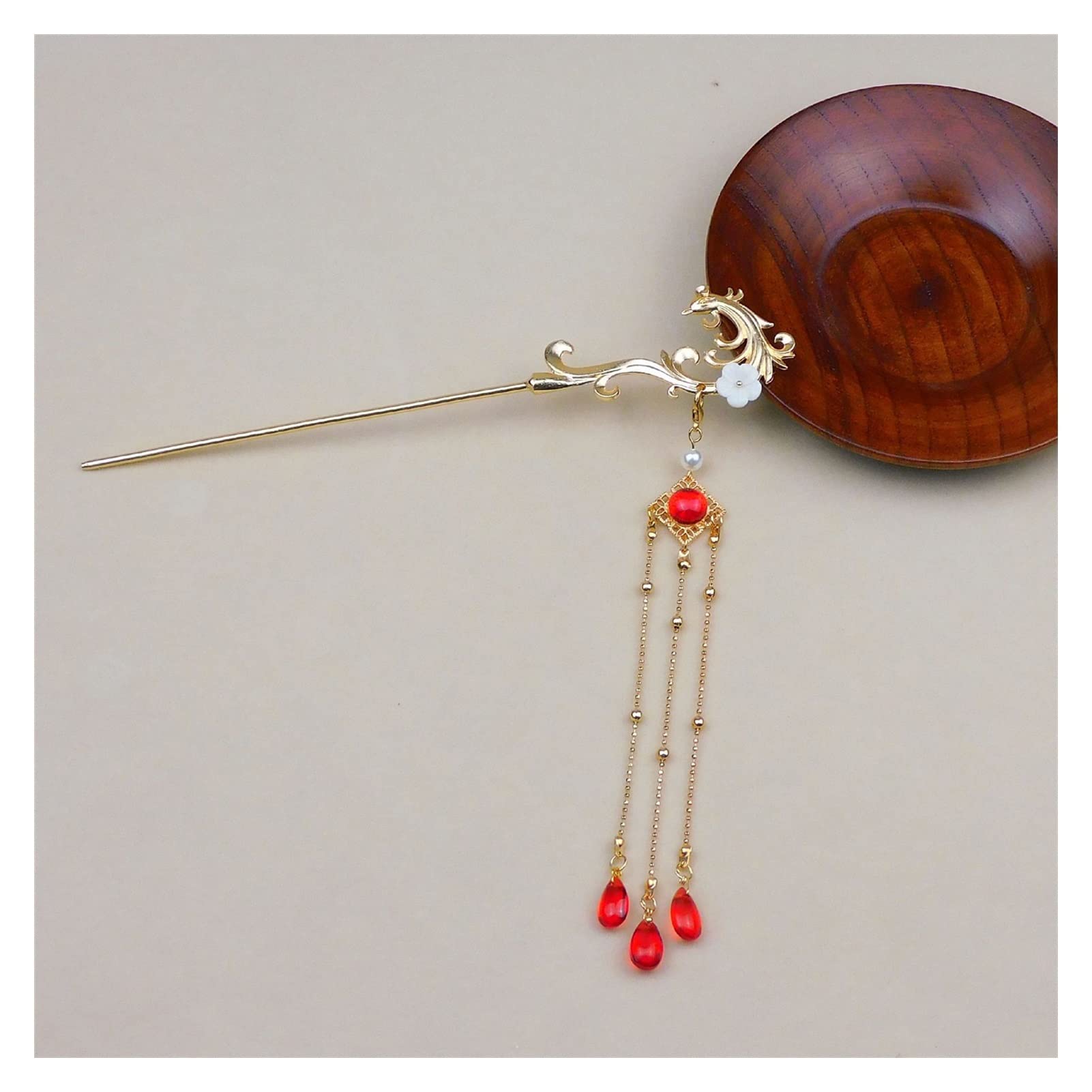 Ancient Chinese in Stile Cinese Hanfu Hairpin Female Accessori for Capelli Swaying Hairpin Simple Metal Hair Pins (Color : S)
