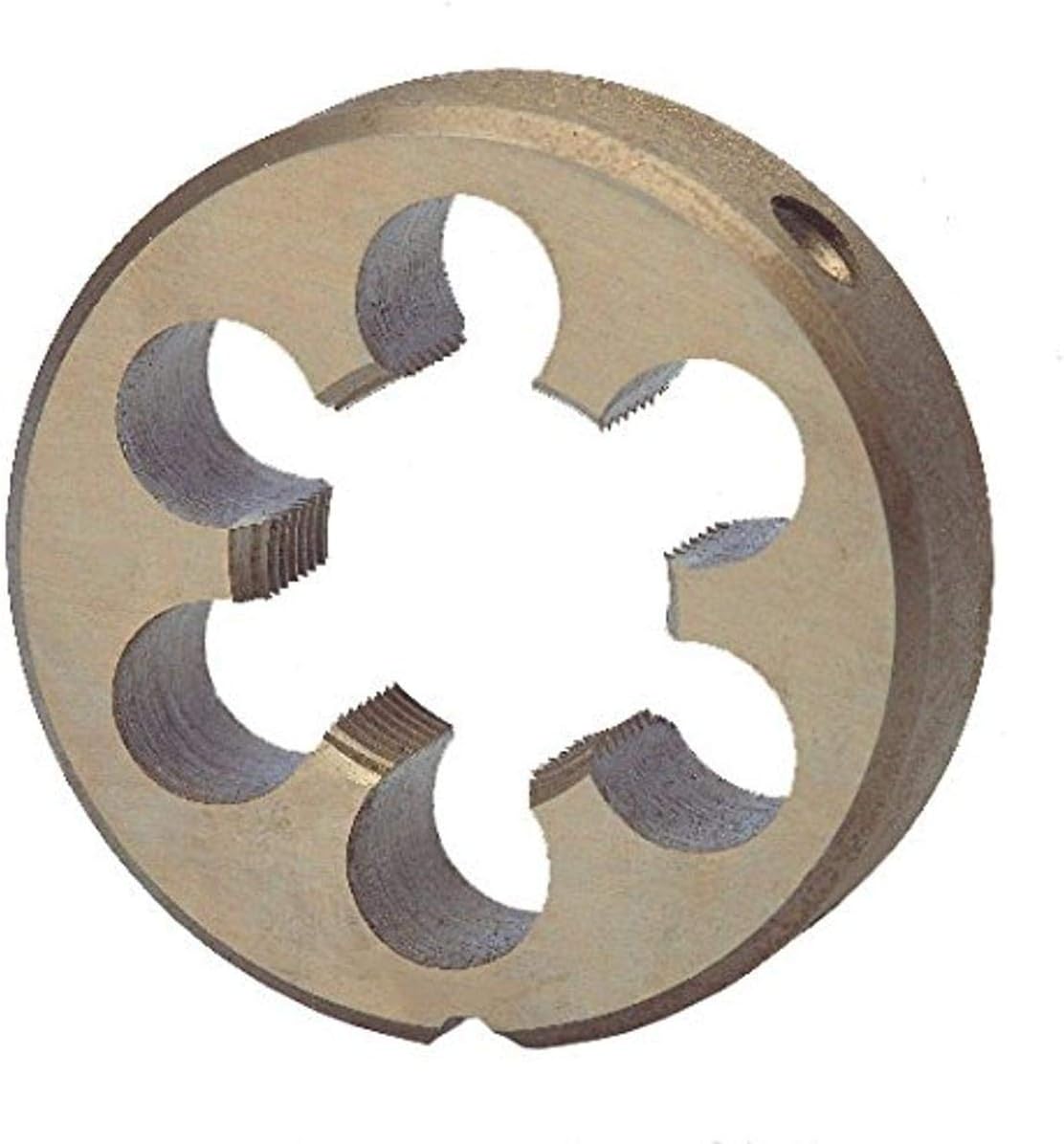 RUKO 240038 HSS Round Die, DIN EN 24231, Ground, G 3/8" x 19 Thread Size, 45.0mm Diameter, 14.0mm Thickness