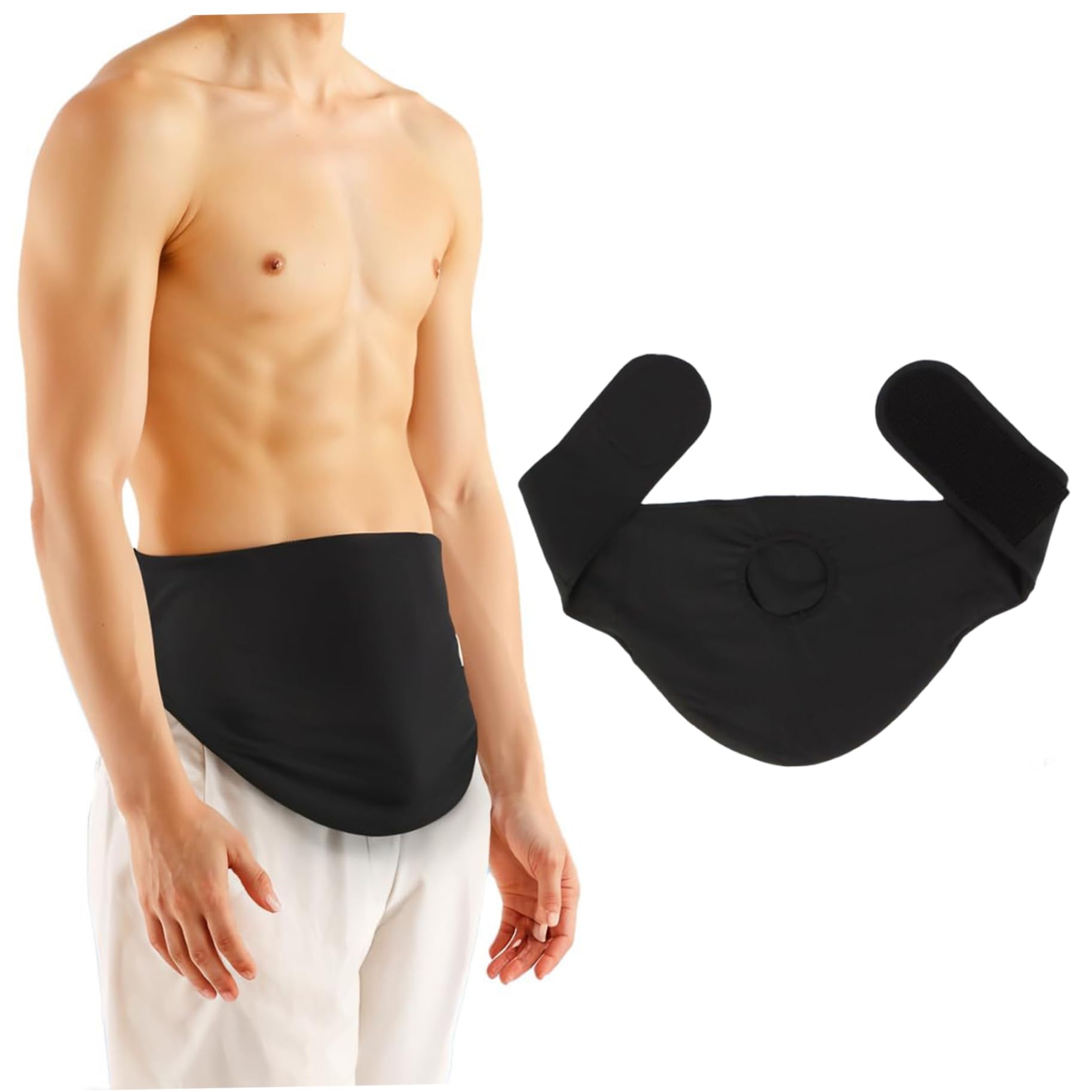 Cintura di stoma, coperture per sacchetti per stoma, cintura regolabile, ostomia in tessuto di asciugatura dell'umidità, sacchetti di colostomia lavabile in lavatrice per uomini e donne