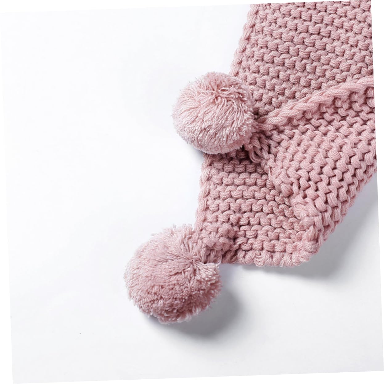Schal Baby Schal Rosa Kinder 3st Kinder Warmer s s Für Winter Für Flauschiger Kugel Woll Rosa