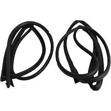 2Pcs Front Door Weatherstrip Seal Set Black Replacement for 2007-2018 Replacement for 55395274AW Replacement for 55395275AW