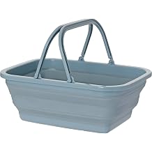 Pearl Metal AZ-7643 Folding Multi Basket Bucket, Square Shape, Product Size W x D x H Approx. 15.2 x 11.2 x 6.3 inches 38.5 x 28.5 x 16 cm, Storage, Car Washing, Fishing, Cleaning, Washing, Shoes
