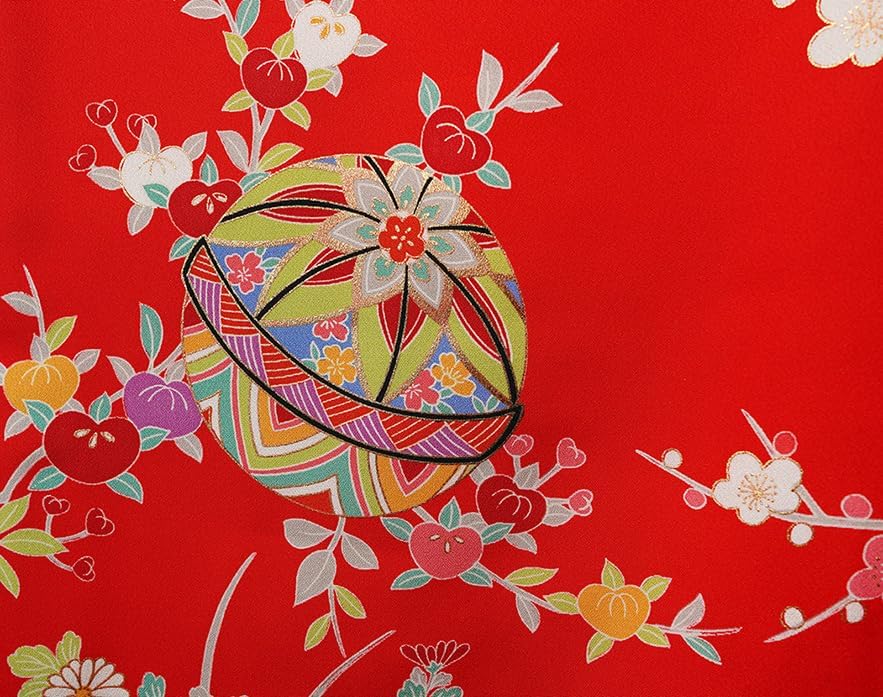 あこがれゆめ] お宮参り 女の子 着物 女児祝着 正絹 のしめ 初着 産着