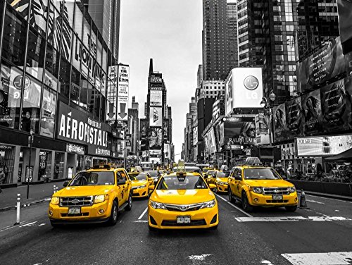 Affiche sur toile Manhattan New York panoramique 65x86 cm pour salon