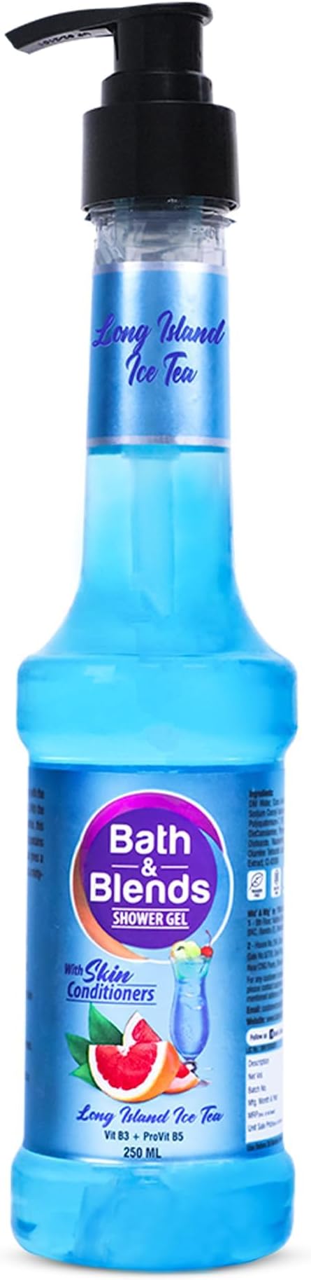Long Island Iced Tea Shower Gel | Hydrate & Moisturize Skin |100% Natural Actives Body wash | No Paraben & No Sulphate 250ml
