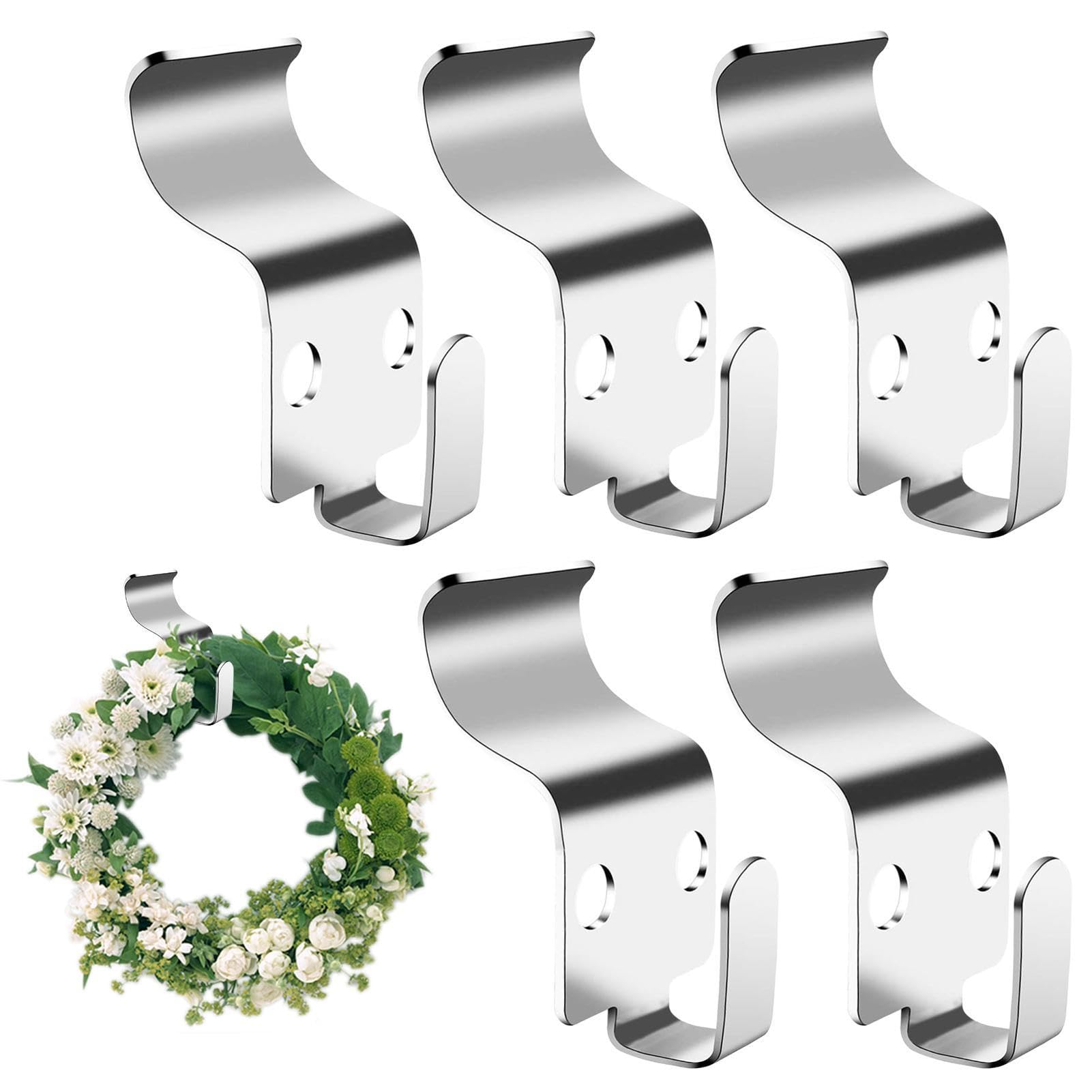 Covimou Hardie Board Hangers | Stainless Steel Siding Clips,Brick Hook Clips, No Holes Hooks, Brick Clips, Siding Clips for String Lights Outdoor, Wreaths