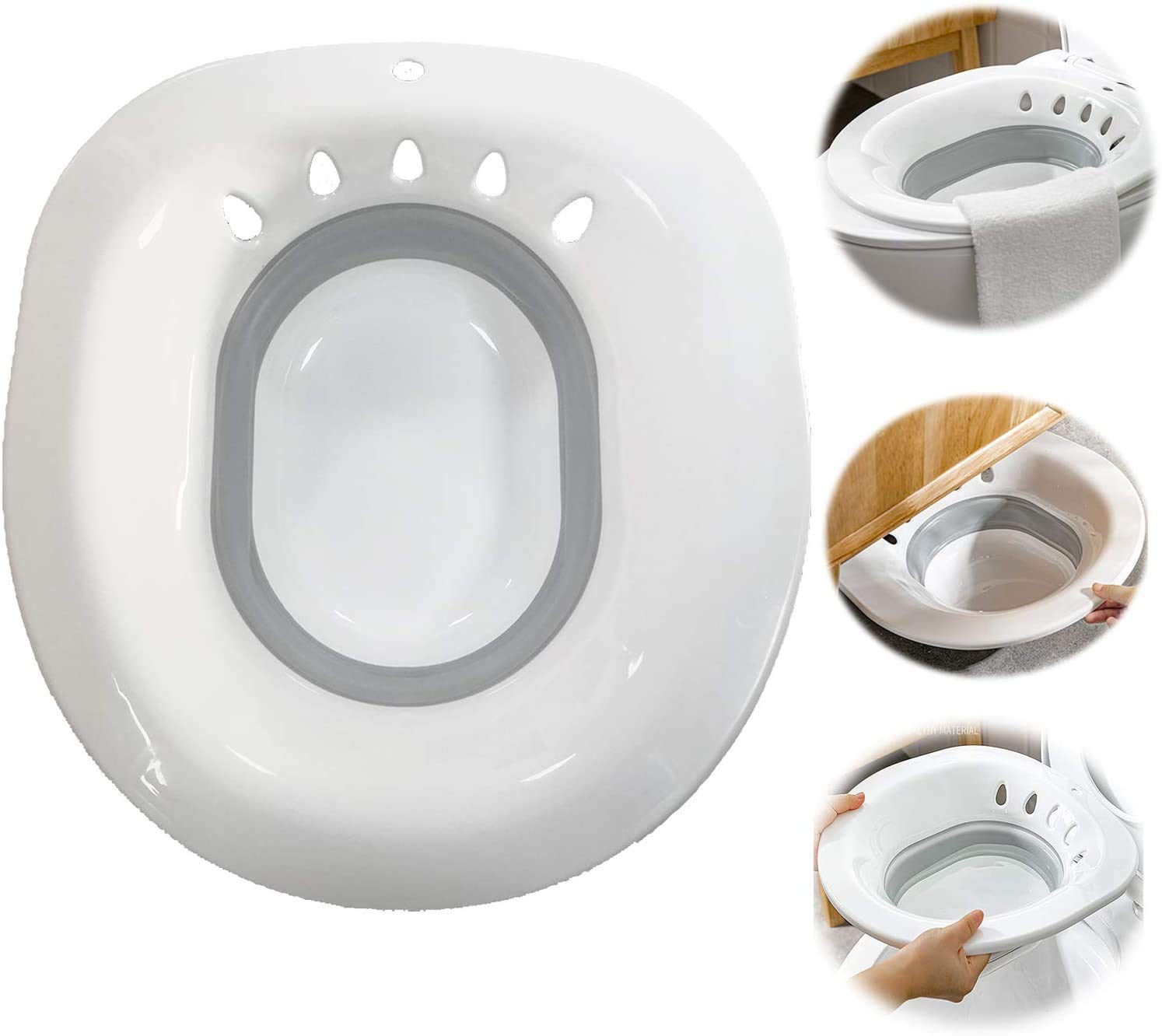 Buy Foldable Sitz Bath for Over The Toilet,Bath Washing Hip Basin