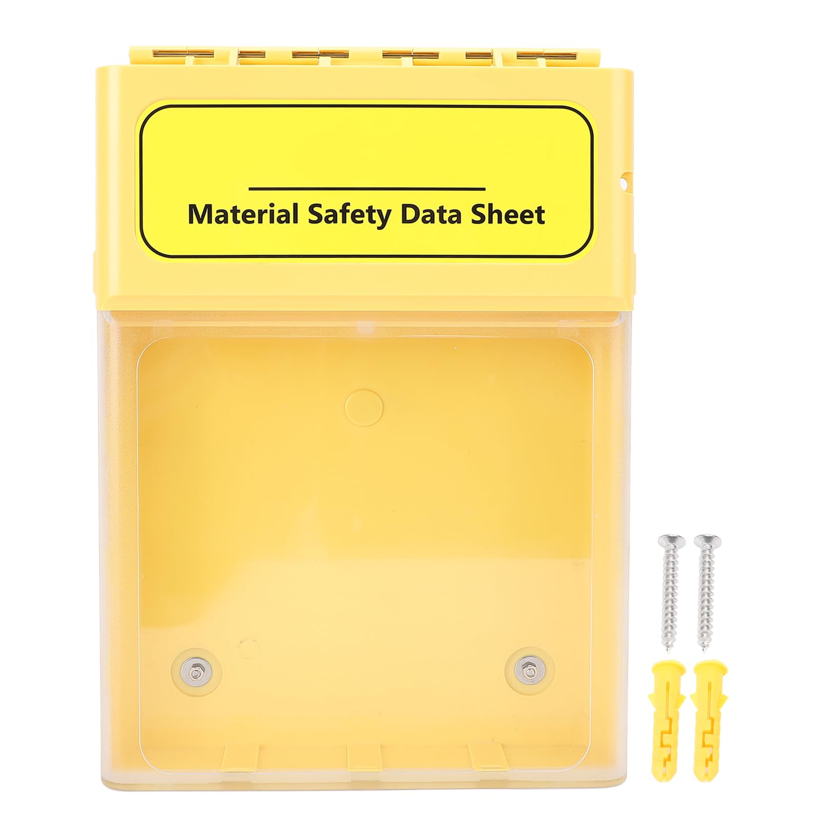 Bewinner Scatola Portadocumenti Visiva Resistente Alla Polvere e all'acqua, Scatola Magnetica per Documenti Industriali MSDS per Manuali, Schede di Sicurezza, Custodia Trasparente Portatile per