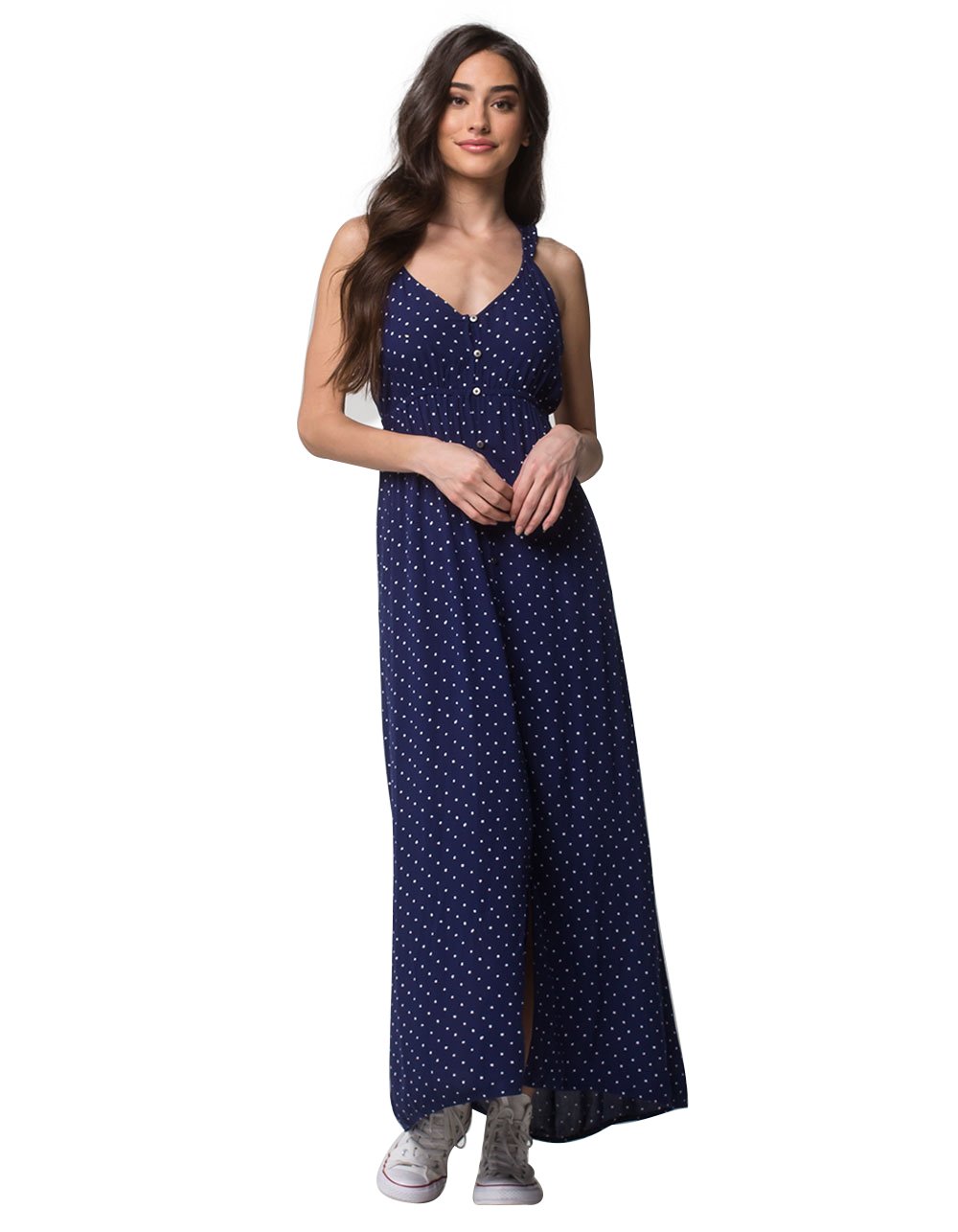 chinese dress ladies Billabong Womens Love Fade Puff Sleeve Maxi Dress – ShopCGX main image 1