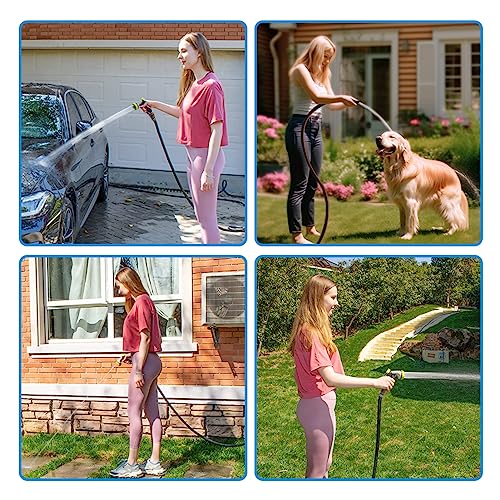 Fevone 50m Gartenschlauch aus Hybrid Polymer für Gartenanwendungen 13mm 4-lagig 25 Bar Hochbelastbar Flexibel und Robust mit Knickschutz – Bild 5