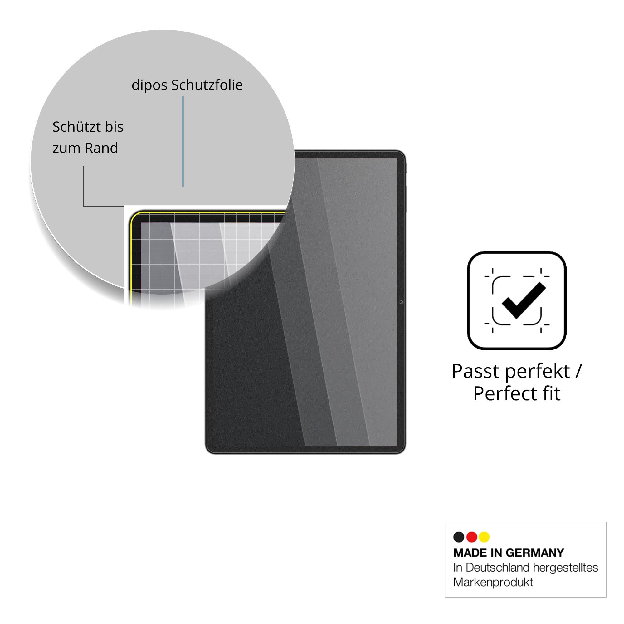 dipos Protection écran anti-espion pour Teclast M50T | Film mat, filtre de confidentialité 4 directions, sur mesure, anti-rayures, sans bulles, adhésion sans colle