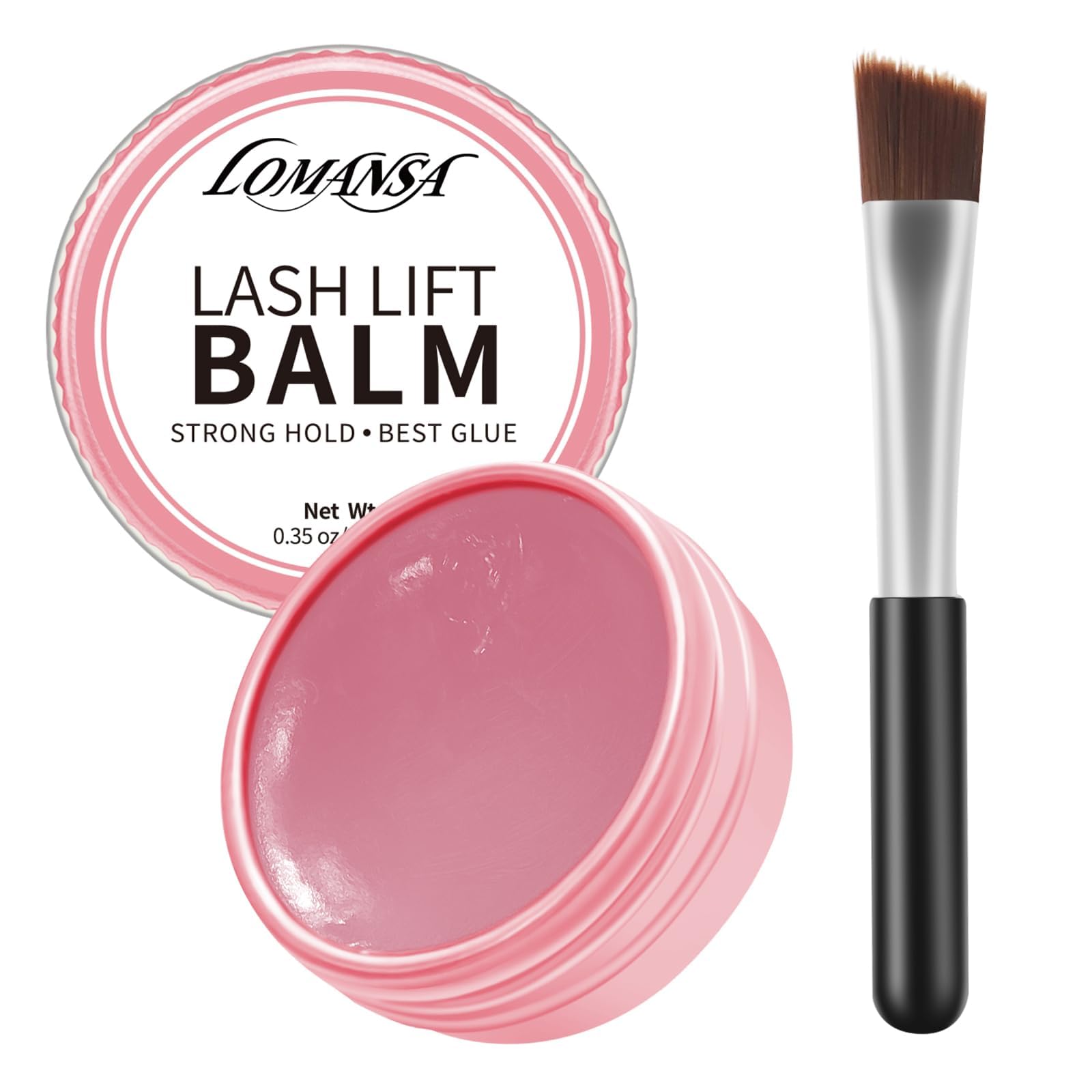 Lash Lift Balm, Lash Lift Glue, Eyelash Perm Glue, Strong Hold for Lifting Curling Gel for Eyelash Lift Kit 10g (Rose) Pink Rose