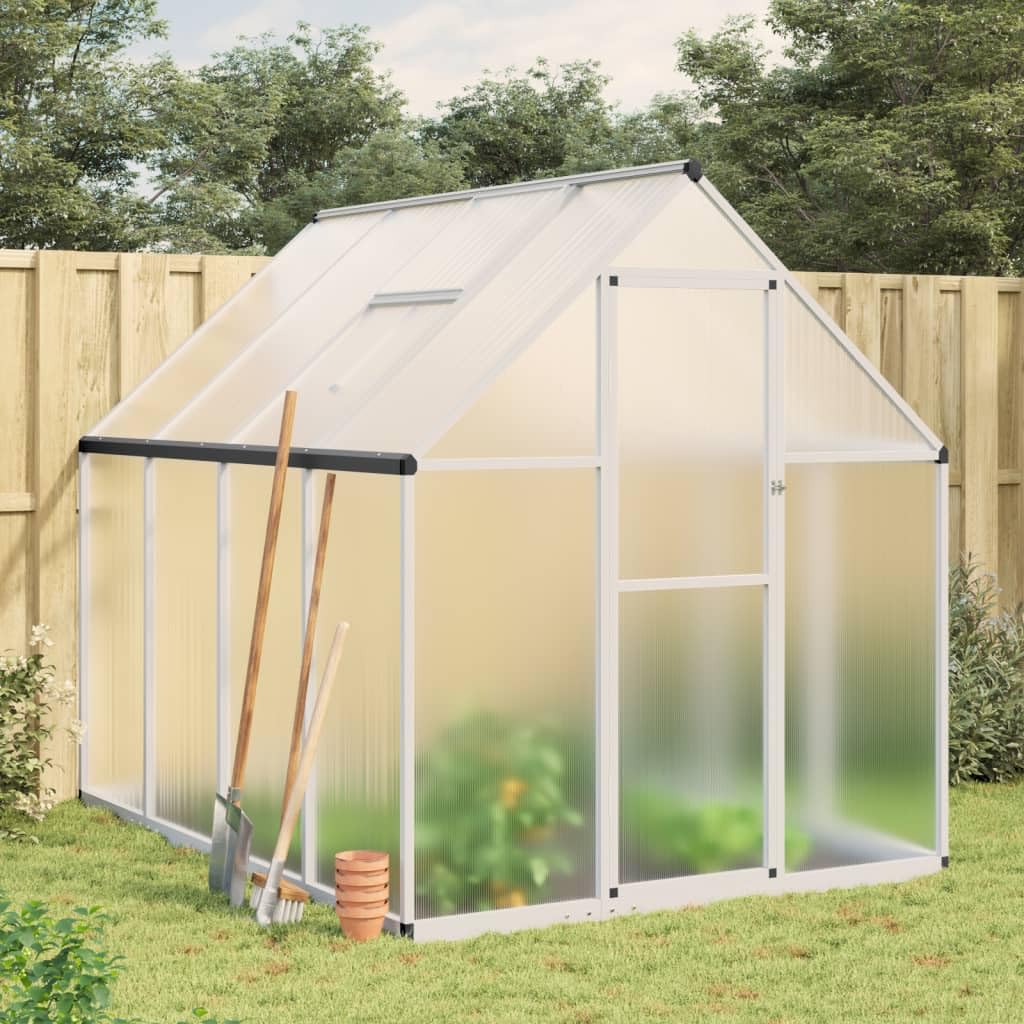 Gecheer Telaio Serra con Base Argento 224x169x195 cm in Alluminio