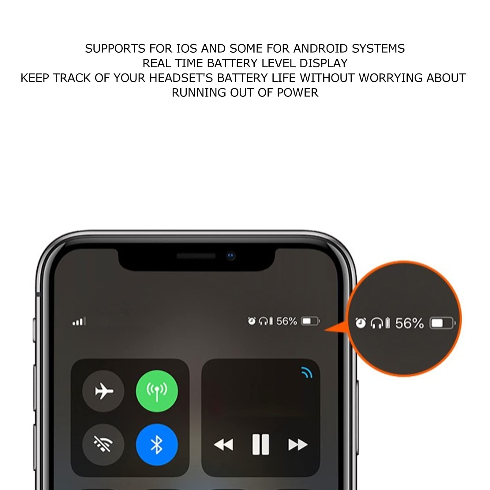 Bewinner Auricolare Bluetooth Wireless Lavalier, Auricolare Sportivo Stereo Retrattile, Auricolare Bluetooth Multifunzione a Vibrazione con ID Chiamante