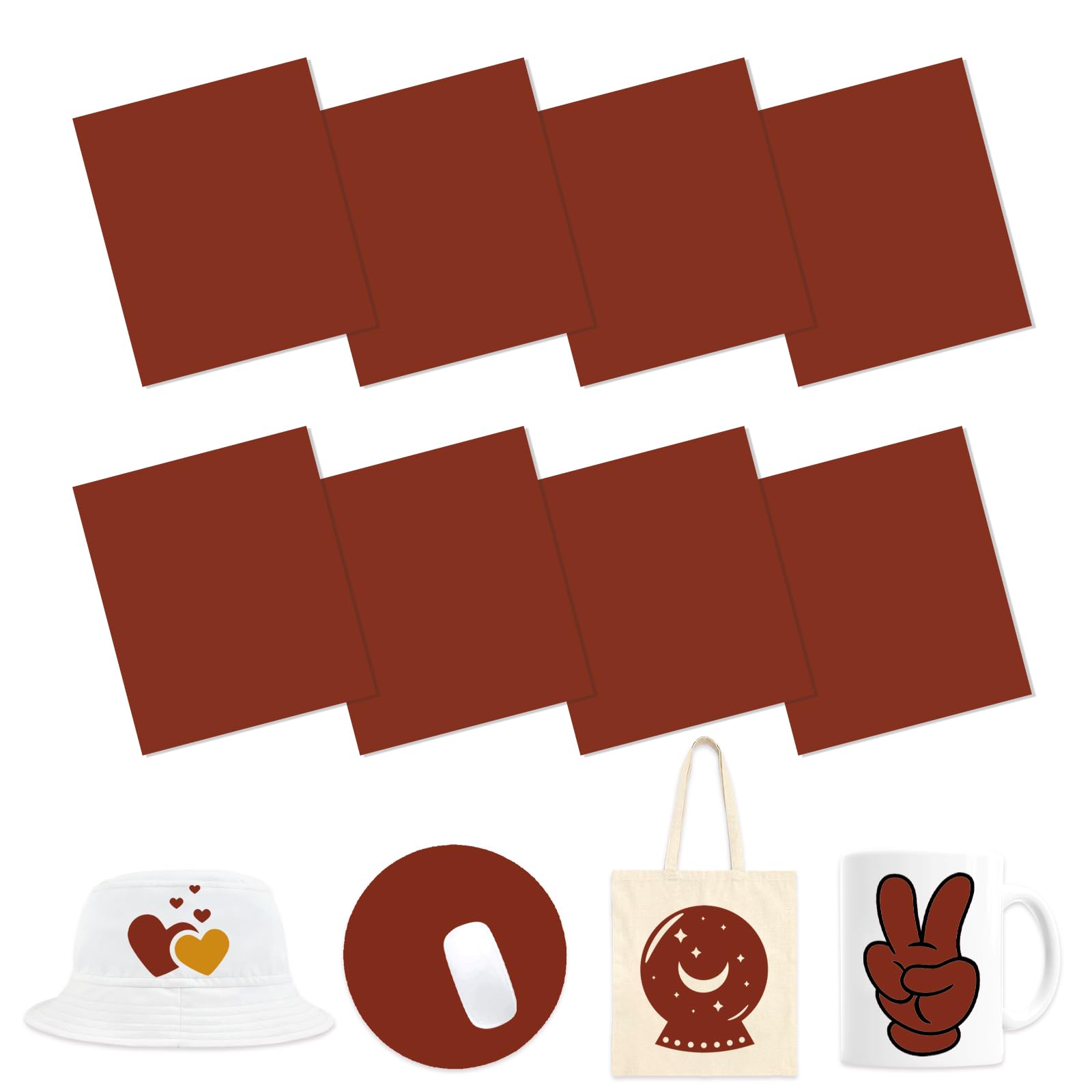 HTVSTD Carmine Red Sublimation Transfer Ink Paper 8 Sheets 12 * 10in