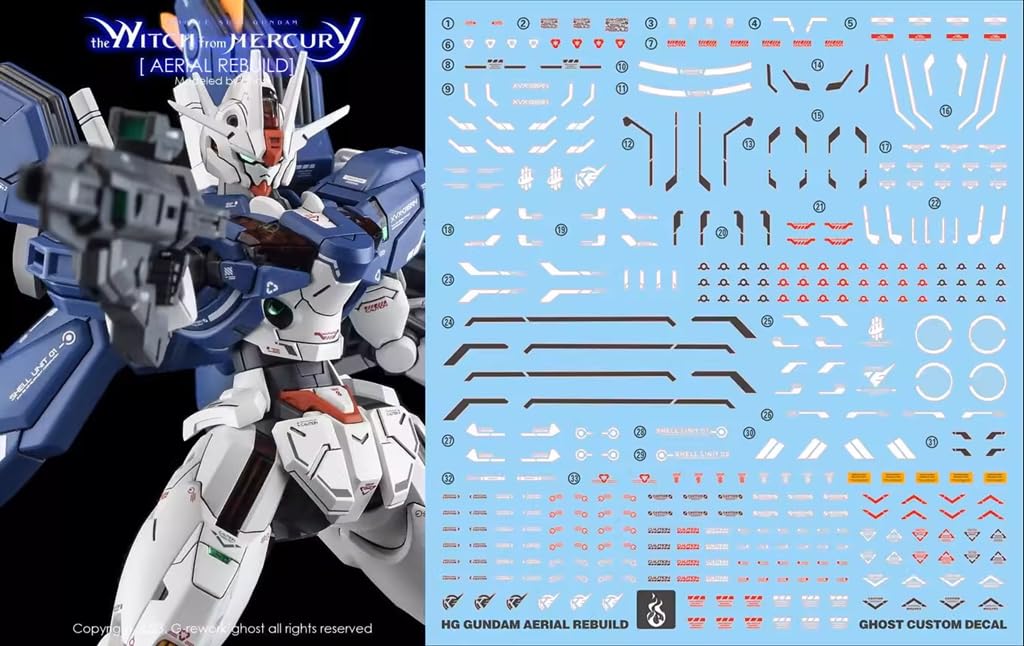 Amazon | 〔1/144スケール HG〕エアリアル(改修型) 用水転写式デカール