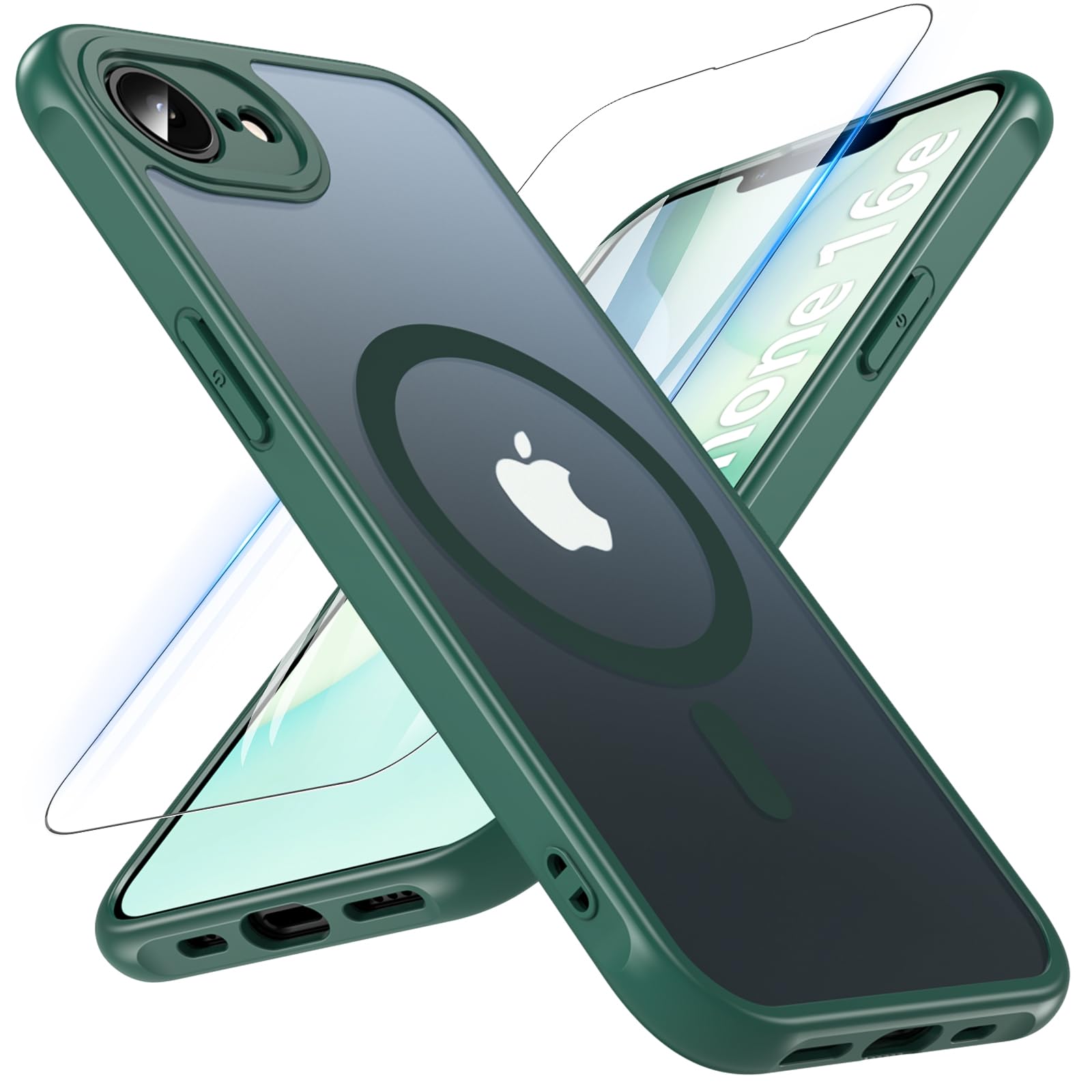 SIMフリー Apple iPhone 16e フィルムとケース付き Amazon.co.jp: iPhone 16e ケース 2025【MagSafe対応・ガラス