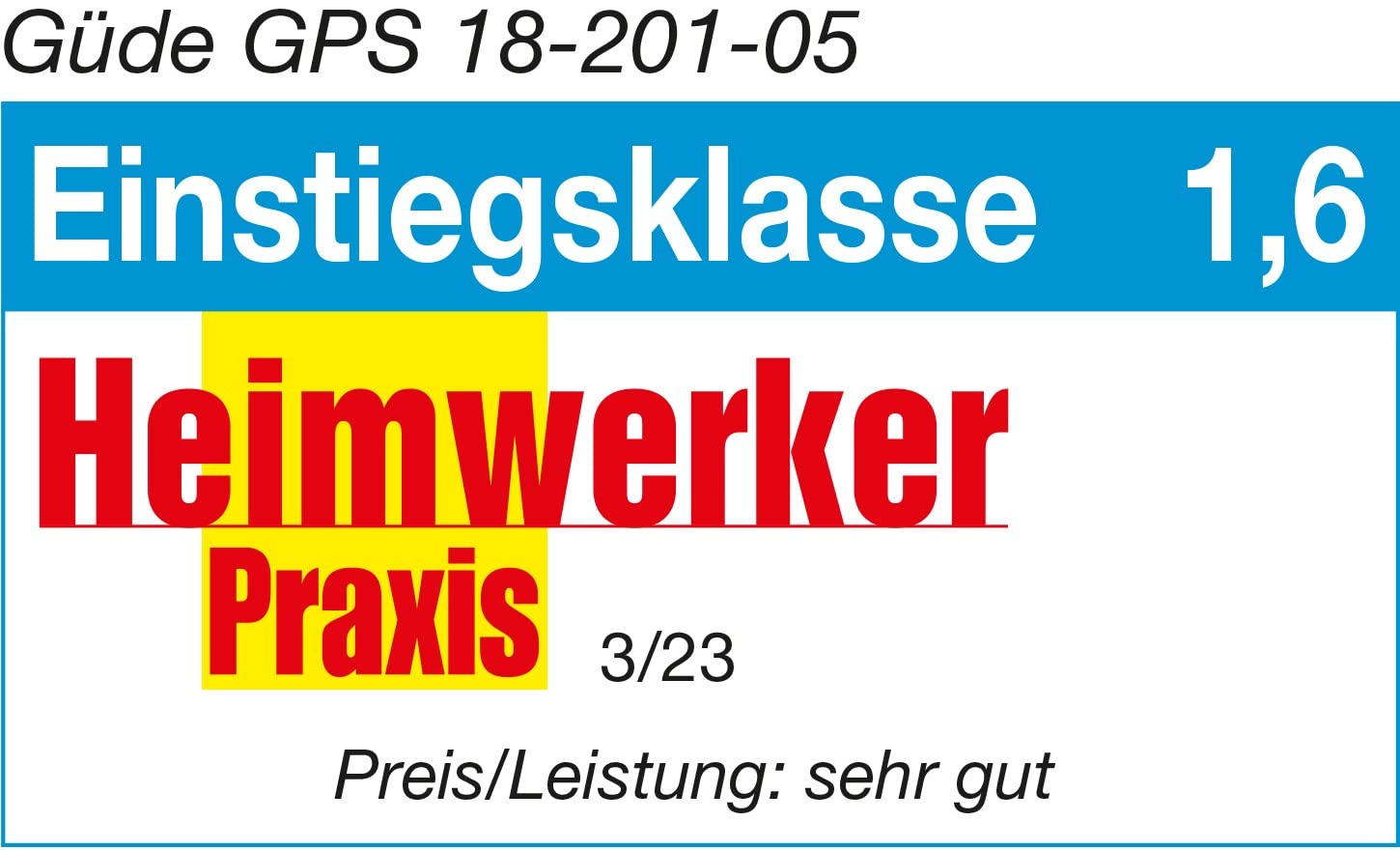 Güde Akku Gartenpflege-Set GPS 18-201-05 (18V, Grasscherenaufsatz, Hecken-/Strauchscherenaufsatz, Harkenaufsatz), Blau, Schwarz, Rot
