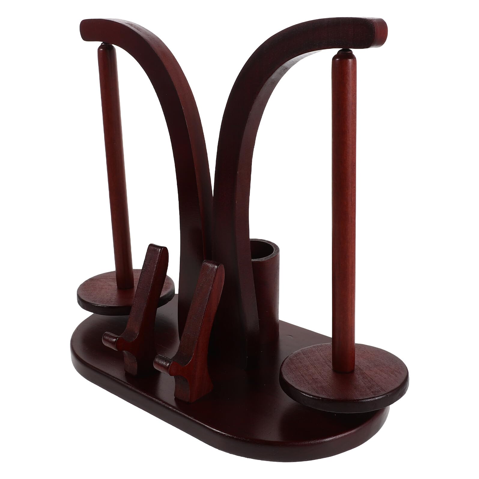 Porte-pelote magnétique double broche avec enrouleur de pelotes portable pour fils