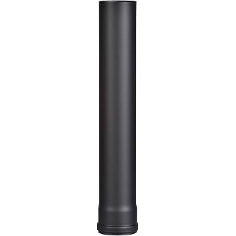 FIREFIX R80/5 Pellet Stove Pipe 1.2mm Steel 80mm Diameter Pellet Stove Pipe Pellet Stove Pellet Stove Pellet Burning Pellet Stove Pipe Black 500mm Long